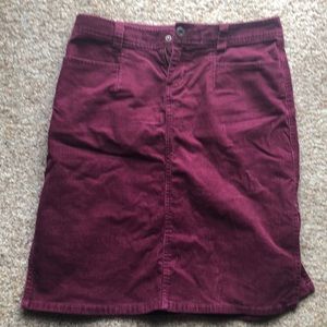 Soft corduroy skirt